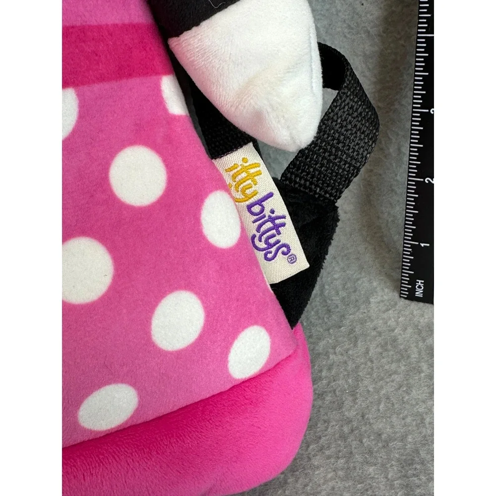 Itty Bittys Disney Minnie Mouse Toddler Backpack‎ Plush Pink Polka Dot Kids